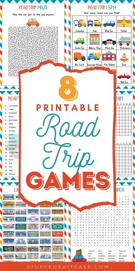 Print Printable Road Trip Games