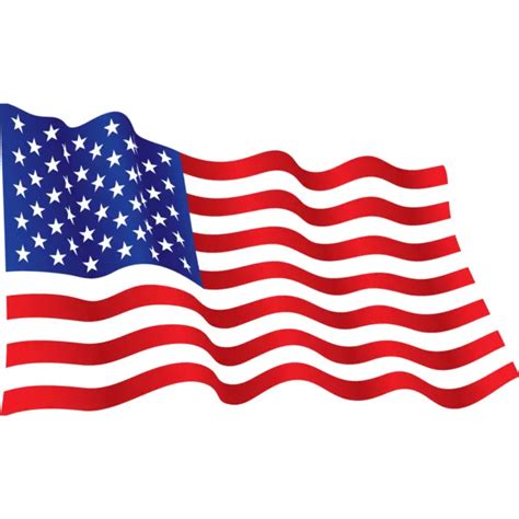 Wavy American Flag Decal 575x35 Inches Vinyl Flag Car Sticker The