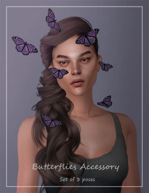 Simmeraddiction83 — Butterflies Accessory Female Male 8 Sims