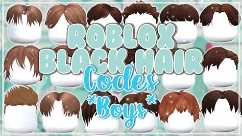 Brown Roblox Hair Codes For Bloxburg Boys Part 1 Youtube