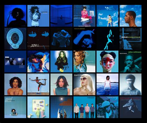Man On The Blue Light Fully Customizable Music Album Cover Art Agh