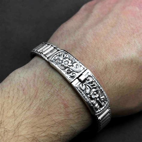 Armband Für Männer Aus 925 Sterling Silber Armreif Schmuck Etsyde
