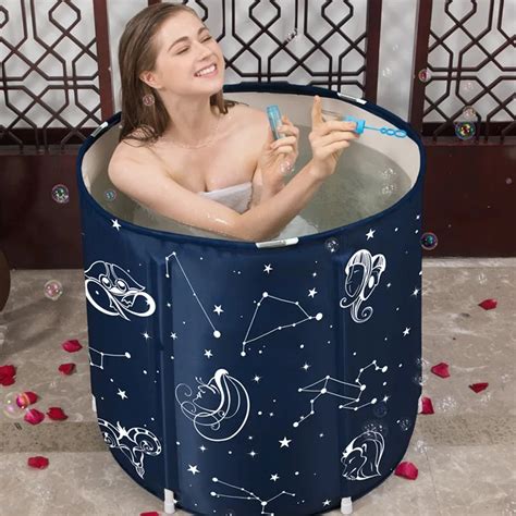 Household Folding Inflatable Sauna Steam Pool Plastic Adult Bathtub With Sauna Set Buy