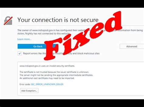 I understand this relates to passive elements being loaded over a non secure connection and i understand what this means. How to fix Your connection is not secure|Error code: SEC ...