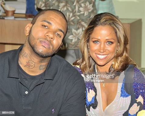 Rapperactor The Game And Actress Stacey Dash Pose At The House