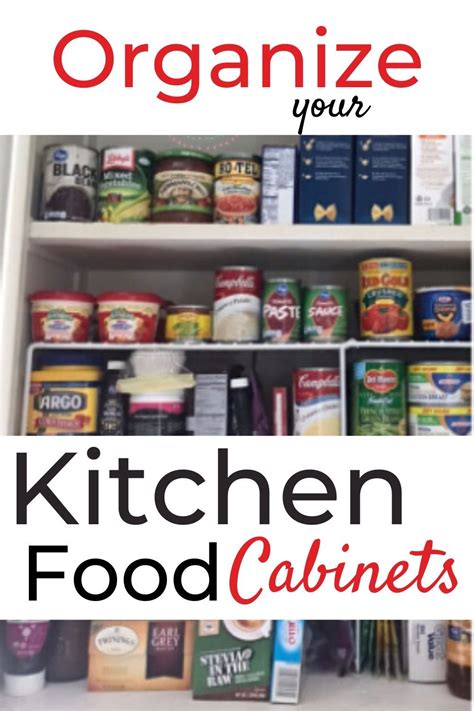 Easily Organize Your Kitchen Food Cabinets And Pantry With Easy Steps