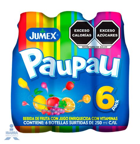 Bebida Pau Pau Six Pack Surtido 6250 Ml Ibarra Mayoreo