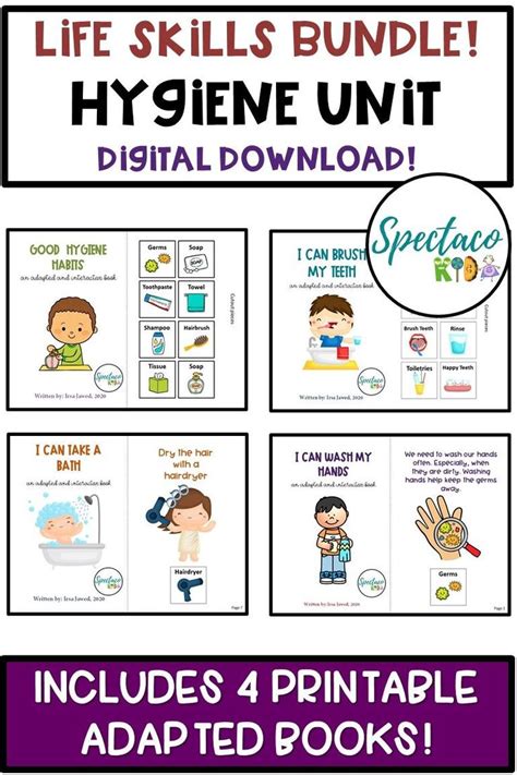 Life Skills Bundle Hygiene Unit Printable Adapted Interactive Books