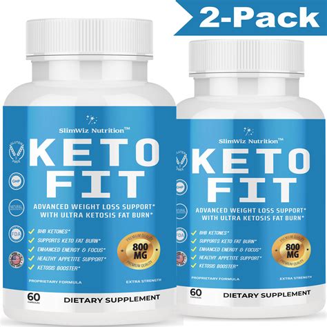 2 Pack Keto Fit Keto Pills Advanced Weight Loss Formula With 800mg Keto
