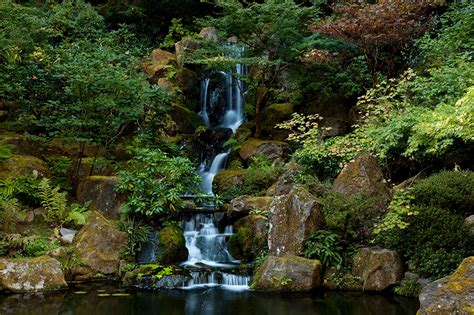 Desktop Wallpapers Usa Portland Oregon Nature Waterfalls Park Stone