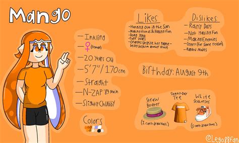 Made A Character Bio For My Main Oc Named Mango Oc Rsplatoon