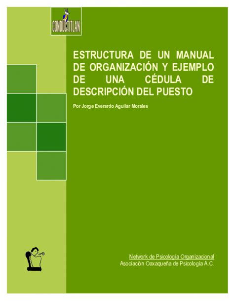 Pdf Estructura De Un Manual De OrganizaciÓn Y Ejemplo De Una CÉdula
