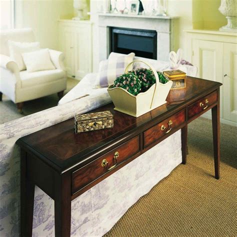 Low Console Table Behind Sofa You Can Use It To Fill An Empty Space