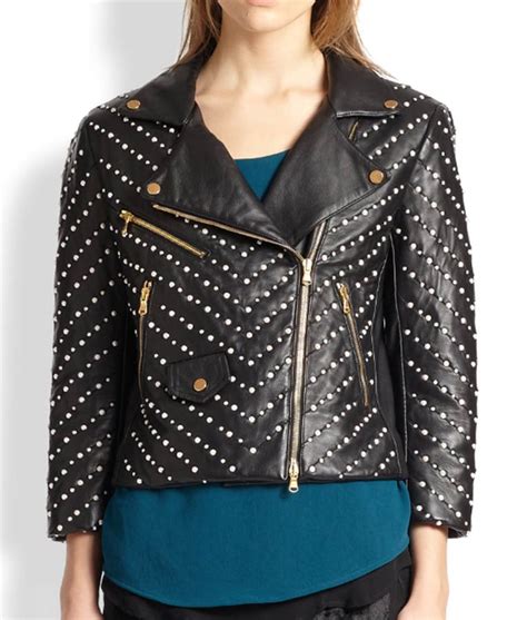 I hope this short instructional video will be helpful on using a double zipper. Womens Black Studded Double Zipper Leather Jacket