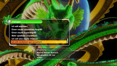 Dragon ball xenoverse 2 (ドラゴンボール ゼノバース2, doragon bōru zenobāsu 2) is the second installment of the xenoverse series is a recent dragon ball game developed by dimps for the playstation 4, xbox one, nintendo switch and microsoft windows (via steam). Dragon Ball Xenoverse Summon Shenron and make a Wish - YouTube