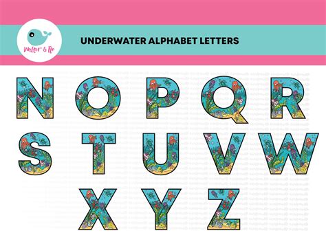 Under The Sea Alphabet Printables
