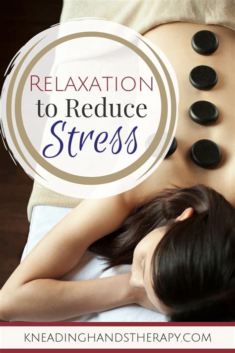 Relaxation Techniques To Reduce Stress Kneading Hands