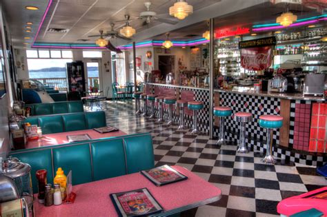 Retro Cafe Bar Retro Vintage Diner Retro Diner Cafe 50s Vintage