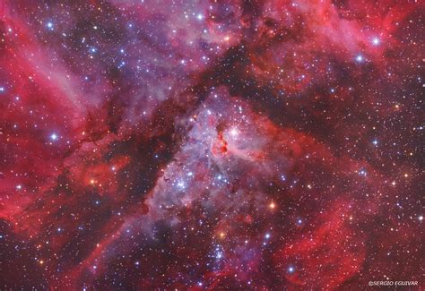 Ngc 3372 Emission And Reflexion Nebula Complex In Carina Sky
