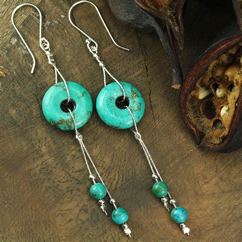All my handmade earrings have sterling silver studs and come with sterling silver scroll fastenings hooks with 0.8 mm sterling silver wire hooks and come in a beautiful presentation box. Artisan Handmade Jewelry 925 Sterling Silver Turquoise ...