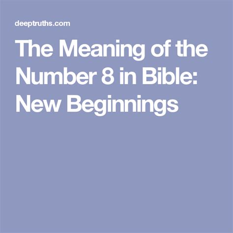 8 Meaning In The Bible What Does Meaning