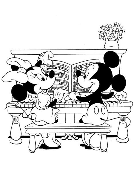 Sonhando Com Cores Mickey E Minnie Juntos Disney Para Colorir