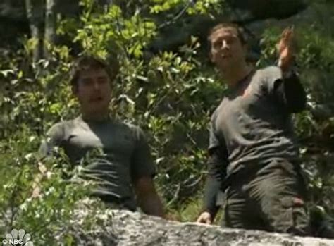 Zac Efron Goes Shirtless As He Jumps Off A Cliff On Running Wild With Bear Grylls Daily Mail