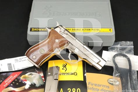 Browning Beretta Model Bda 380 Acp Nickel Semi Auto Pistol Mfd 2009