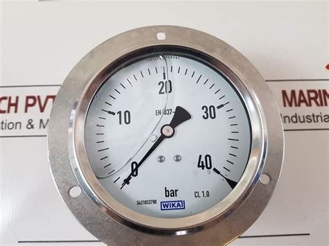 Wika En837 1 Pressure Gauge 0 40 Bar Aeliya Marine