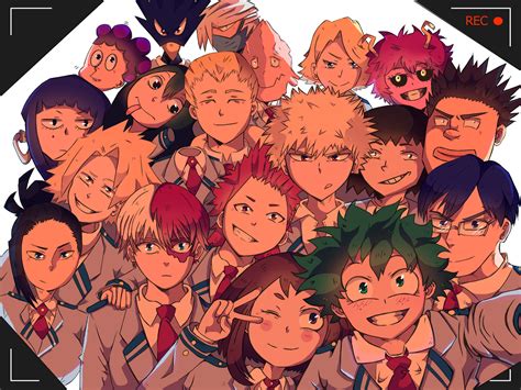 Uh — Class 1 A Selfie Ive Adopted All Of My Hero Hero Academia Characters