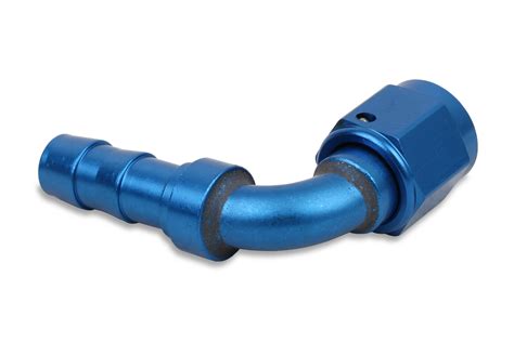 Earls 709110erl Earls Auto Crimp Hose End 90 Degree Size 10 Blue