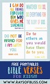 Kids Bible Verses Free Printables - Set of 4 - Rays of Bliss