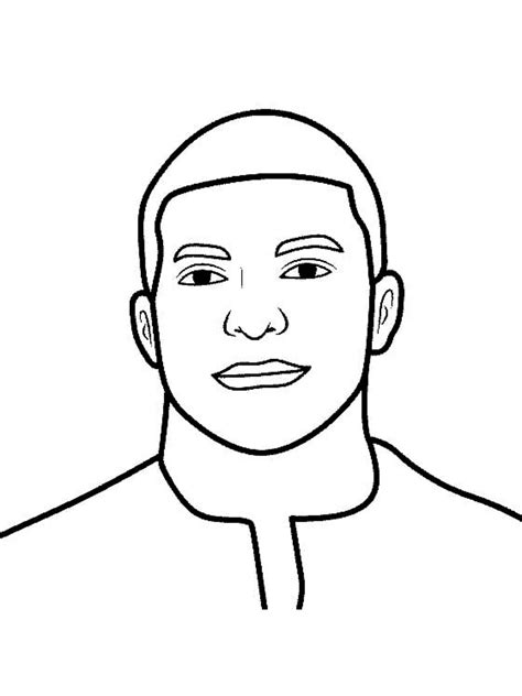 kylian mbappe coloring pages free printable