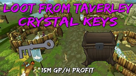 15m Gph Looting Crystal Keys At Taverley Chest Runescape 3 Youtube