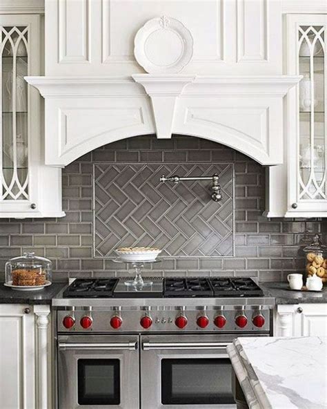 Each tile is 6 x 3 inches, installed vertically. 17 Tempting Tile Backsplash Ideas for Behind the Stove ...