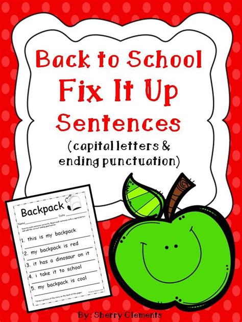 Fix The Sentence Worksheets Free Worksheeta
