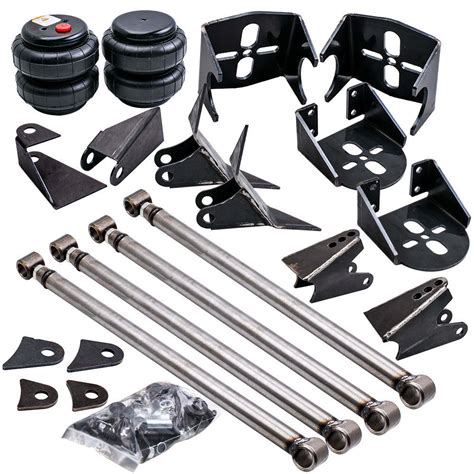 Universal Rear Triangulated 4 Link Kit Brackets 2500 Bags Air Ride