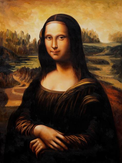 Original painting mona lisa contemporary abstract art 16x20 m.mercogliano. Mona Lisa Still Smiling: Most Talked About Oil Painting Of ...