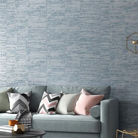 Modern Plain Contemporary Wallpaper In Gray Blue Or Khaki Rooms Home