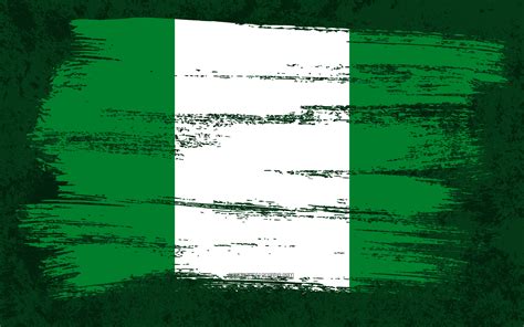 Download Wallpapers 4k Flag Of Nigeria Grunge Flags African