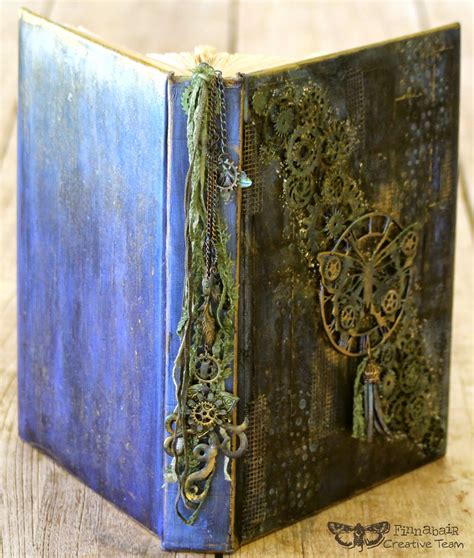 Scrapping On The Edge Mixed Media Altered Book Finnabair Creative Team