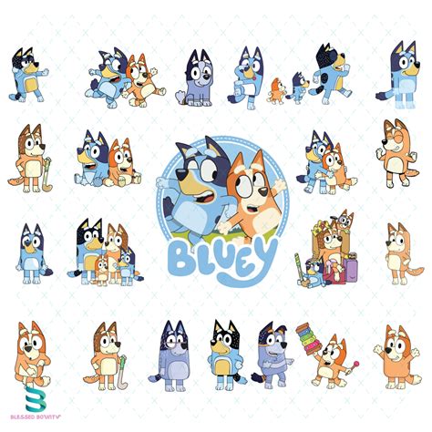 Bluey Bundle Cartoon Svg Bluey Svg Bluey Movies Inspire Uplift
