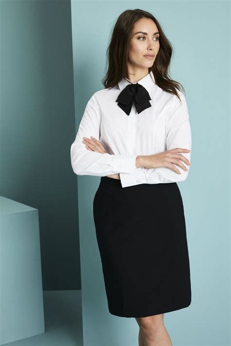 Ladies Black Floppy Bow Tie Simon Jersey Hospitality Uniforms