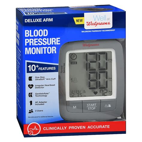 Walgreens Deluxe Arm Blood Pressure Monitor 2016 Walgreens