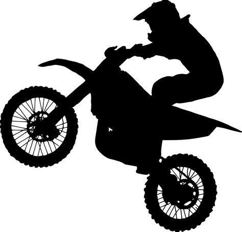 6 Motocross Silhouette Png Transparent Silhouette Png Bike