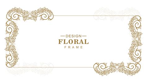 Ornamental Decorative Floral Rectangle Frame 1311114 Vector Art At Vecteezy