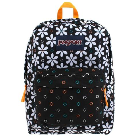 Jansport Jansport Superbreak Backpack Black Floral Geo Walmart