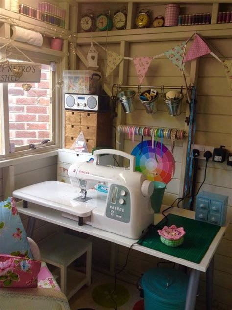 Sewing Room She Shed Will Let You Enjoy Sewing Anytime Shed Interior