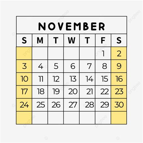 Calendario De Noviembre De 2024 Estilo Simple Calendario De Escritorio
