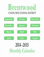 Fillable Online brentwood k12 ny Quick Calendar - Brentwood Union Free ...